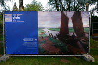 28 Fritz Mackensen (1866-1953), Torfk�hne auf der Hamme, 1904, Gro�e Kunstschau Worpswede - en plein air - Worpsweder Kunst unter freiem Himmel - hier am Ableger der Adolphstorfer Torfschiffer an der Hamme in Neu Helgoland