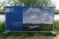 30 Fritz Overbeck (1869-1909), Sommertag in der Hammeniederung, um 1900, Kunstsammlung der Kreissparkasse Osterholz - en plein air - Worpsweder Kunst unter freiem Himmel - hier in der Hammeniederung (Zugbr�cke bei Neu Helgoland �berqueren und sofort rechts direkt an der Hamme nach ein paar Hundert Metern)