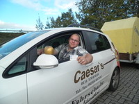 Fahrsch�ler Ingo Gieschen nach erfolgreicher Pr�fung
