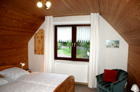 Schlafzimmer der Ferienwohnung B�schen