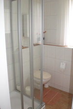 Dusche der Ferienwohnung Papenfuss