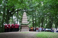 Gedenktreffen vom "Findorff-Verein-Worpswede e.V." am Findorff-Denkmal (jeweils am 31. Juli = Todestag des fr�heren Moorkommissars) auf dem Weyerberg