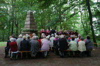 Gedenktreffen vom "Findorff-Verein-Worpswede e.V." am Findorff-Denkmal (jeweils am 31. Juli = Todestag des fr�heren Moorkommissars) auf dem Weyerberg