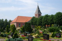 Findorff-Kirche und Friedhof in der Gemeinde Grasberg