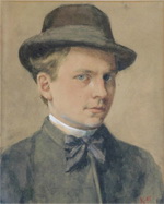 Gem�lde von Karl Krummacher: Selbstbildnis