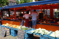 Obst- und Gem�semarkt am Marktplatz in der Kreisstadt Osterholz-Scharmbeck