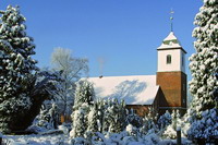 Verschneite Zionskirche im Winter - Foto von Karin Schiestl