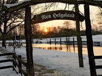 Neu Helgoland an der Hamme im Winter - Foto von Karin Schiestl