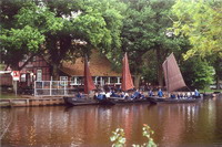 3 Torfk�hne vor der "Hammeh�tte" in "Neu Helgoland" - Foto von Karin Schiestl