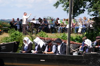 Torfkahngottesdienst beim Sommerfest an der Hamme in Neu Helgoland