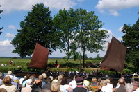 Torfkahngottesdienst beim Sommerfest an der Hamme in Neu Helgoland