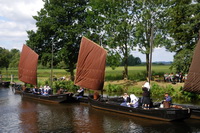 Torfkahngottesdienst beim Sommerfest an der Hamme in Neu Helgoland