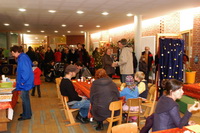 Bazar auf dem Weihnachtsmarkt in der Schule in Worpswede