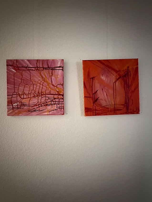 Beverstedt - Ausstellung - Einfach creativ ... Acrylbilder von Elisabeth May – Bild 4