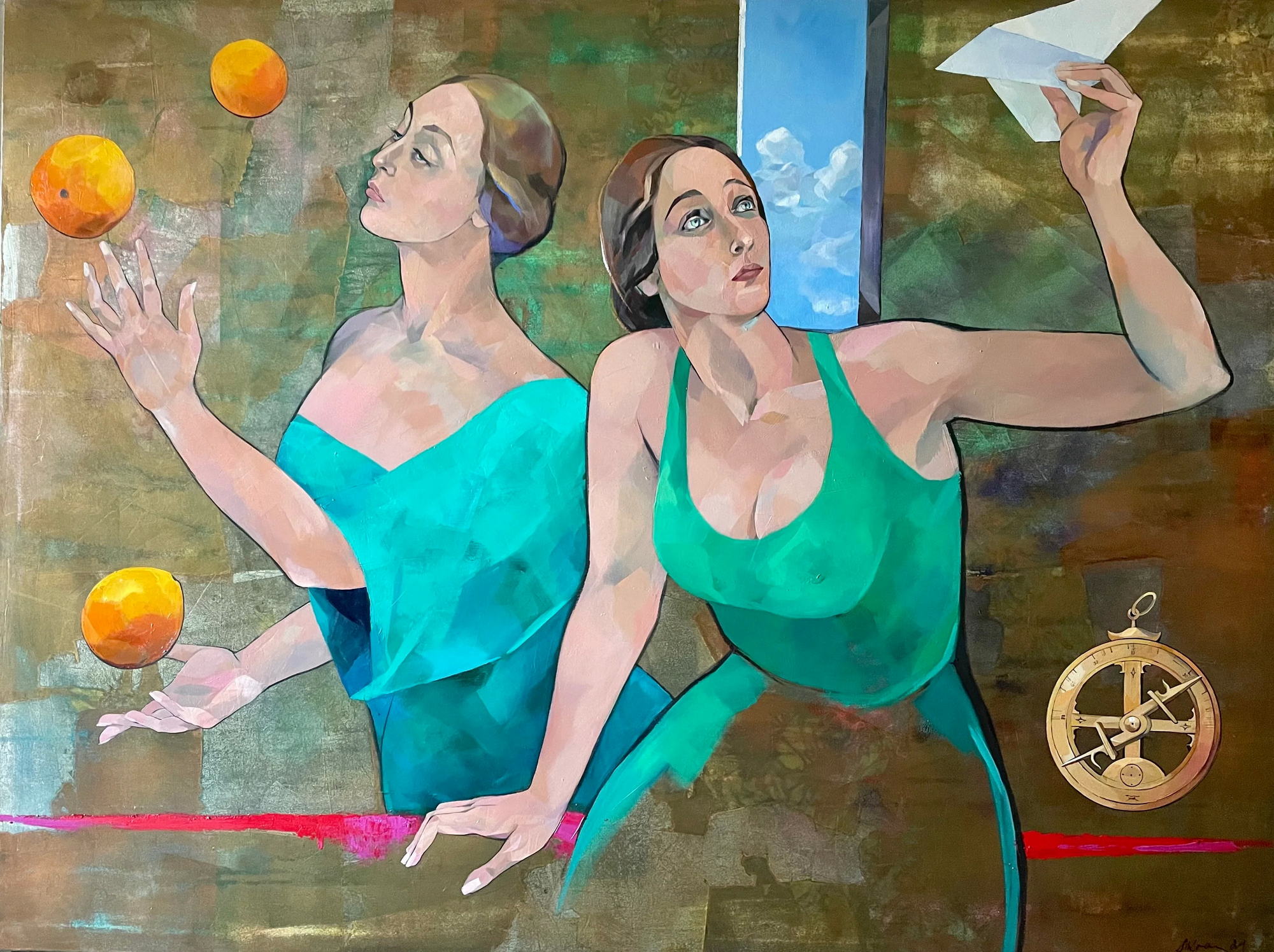 Bild zu Worpswede - Ausstellung der Künstlerin Marina Krasnitskay in der Galerie Schluh