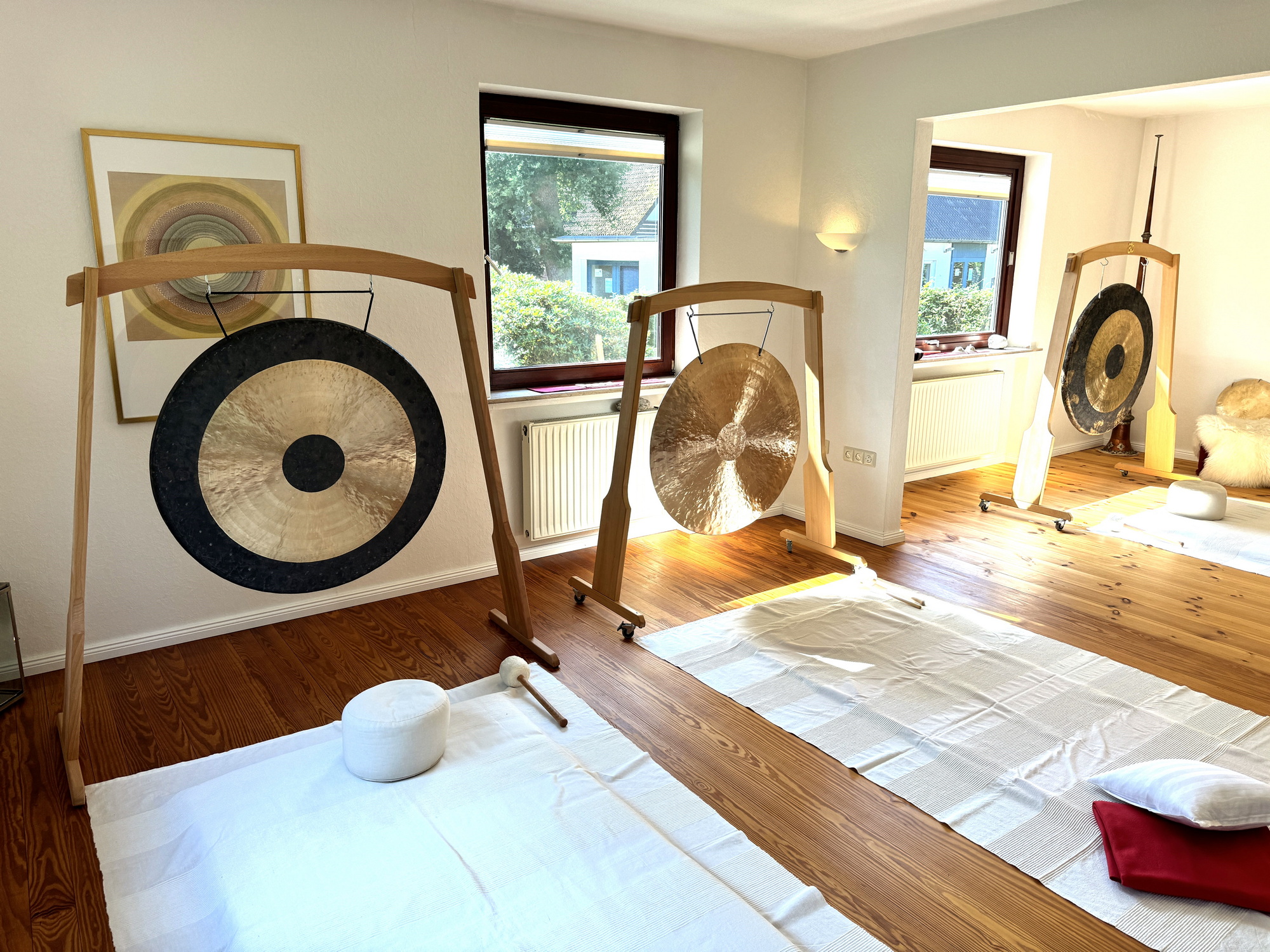 Worpswede - Gong 3+4 Seminar Block im Klangraum von Elisabeth Dierlich
