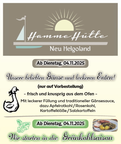 Bild zu Worpswede - Gänsesaison in der Hamme Hütte Neu Helgoland