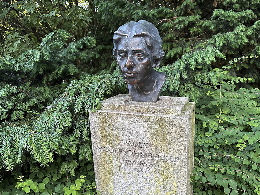 Büste von Paula Modersohn-Becker in den Bremer Wallanlagen